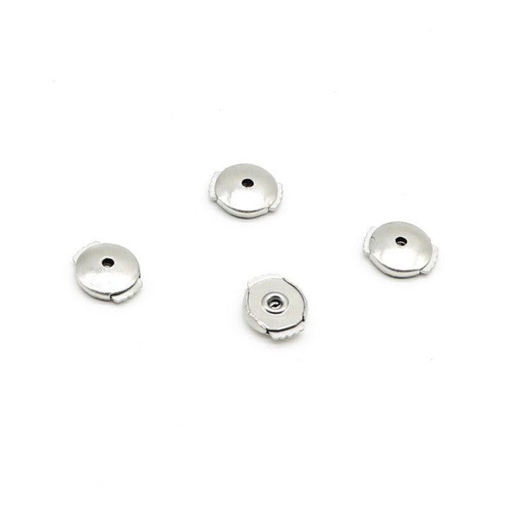 Four-Prong Press/Push Back Moissanite Earrings-VOOGME