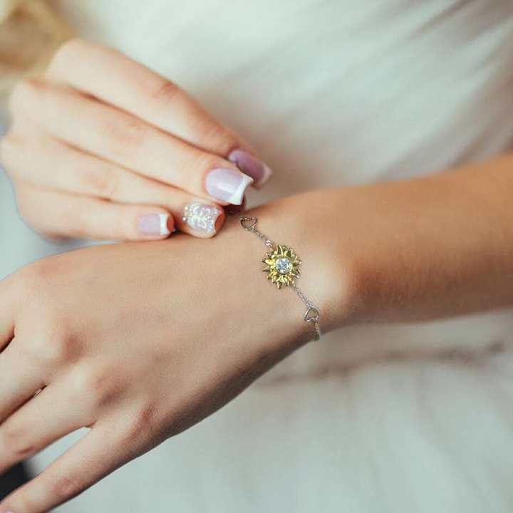 Vivid Sunflower Moissanite Bracelet 0.5 ct-VOOGME