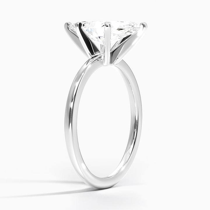 Classic Solitaire Moissanite Engagement Ring-VOOGME