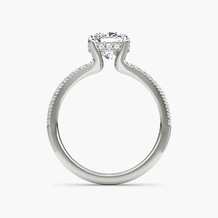 Split Shank Moissanite Engagement Ring-VOOGME
