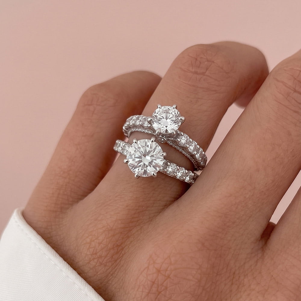 Bright Star Moissanite Ring
