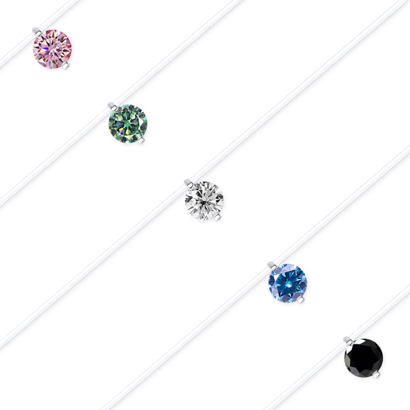 Mermaid Love Moissanite Necklace