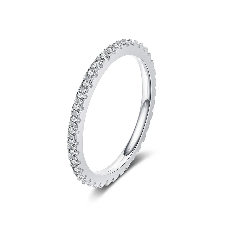 1.5mm Eternity Moissanite Band