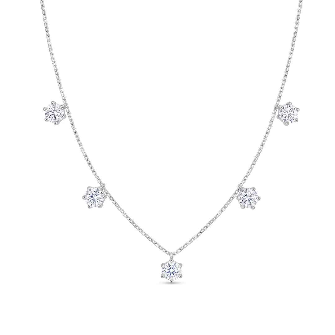 Cinq Reglages Moissanite Necklace