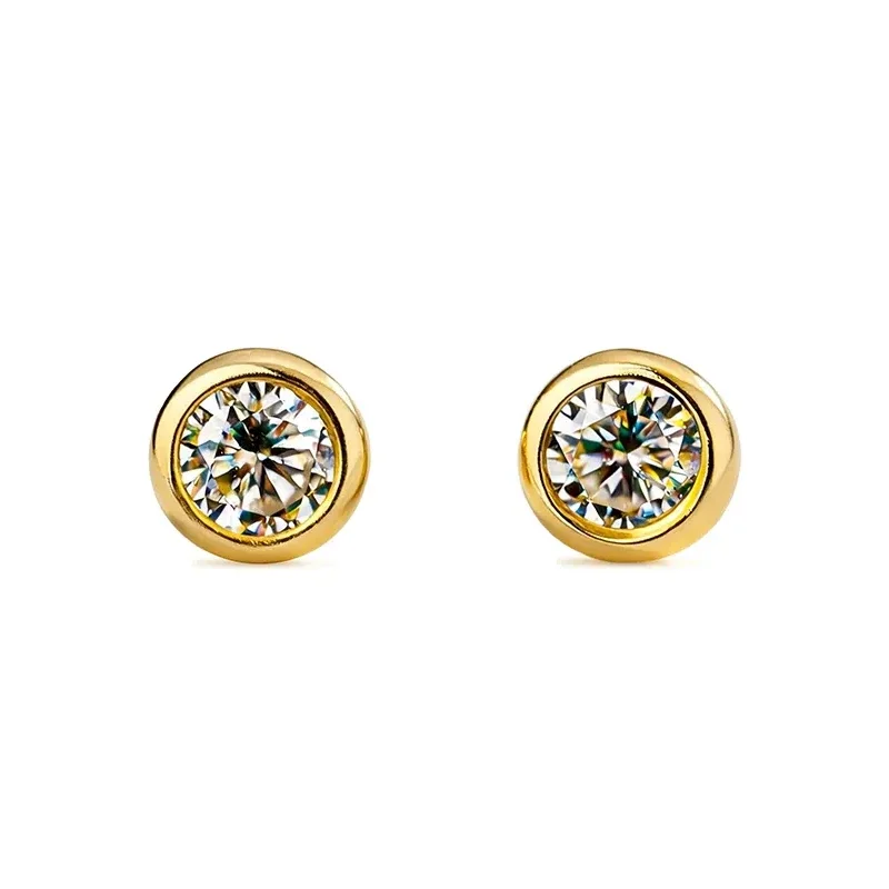 Smallest Moissanite Stud Earrings
