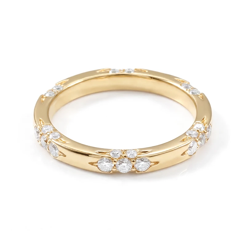 Secret Garden Moissanite Wedding Band