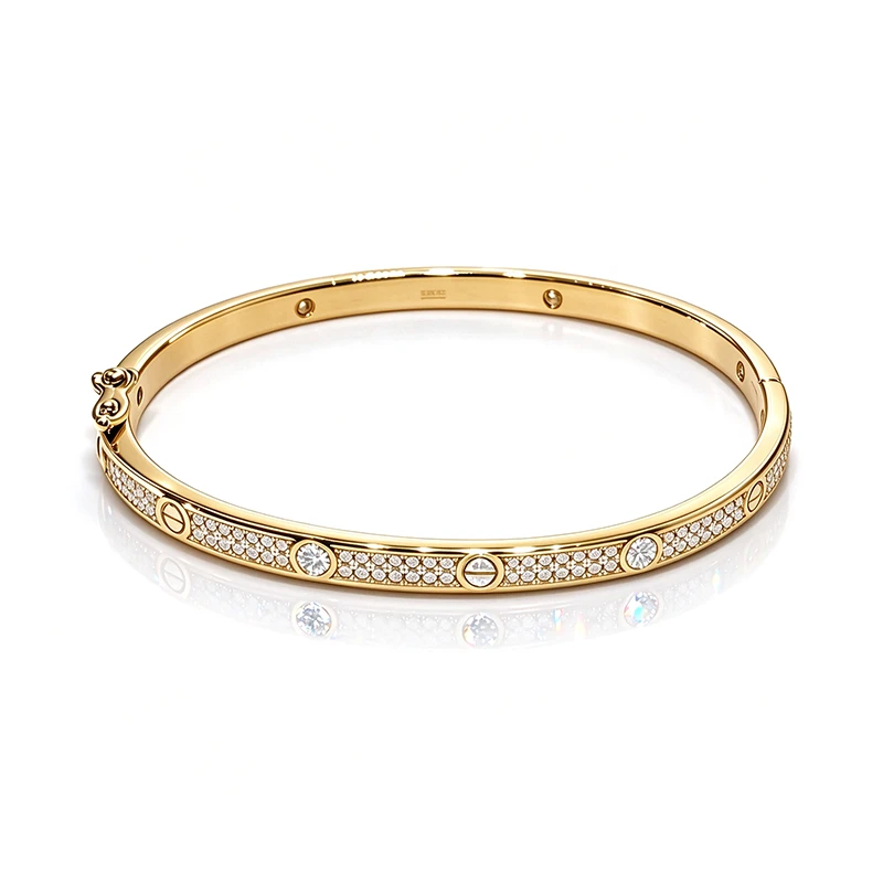 Full Star Moissanite Bangle