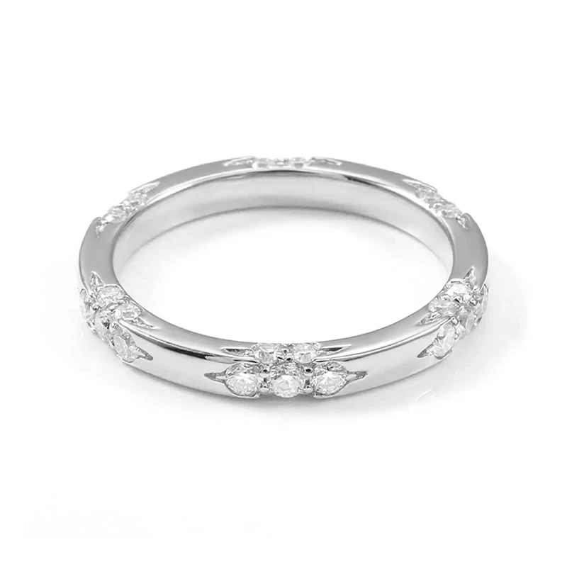 Secret Garden Moissanite Wedding Band