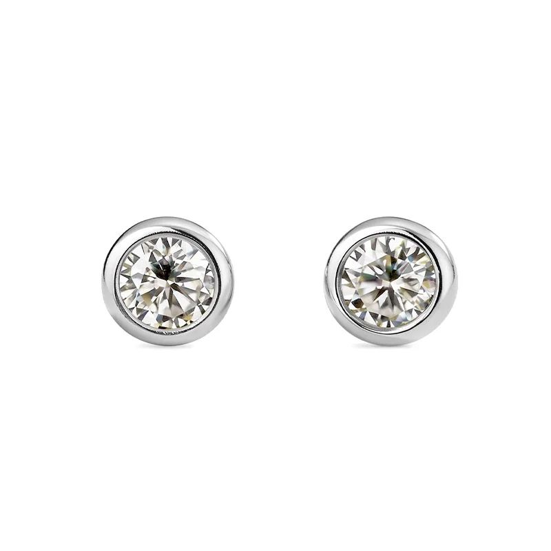 Smallest Moissanite Stud Earrings