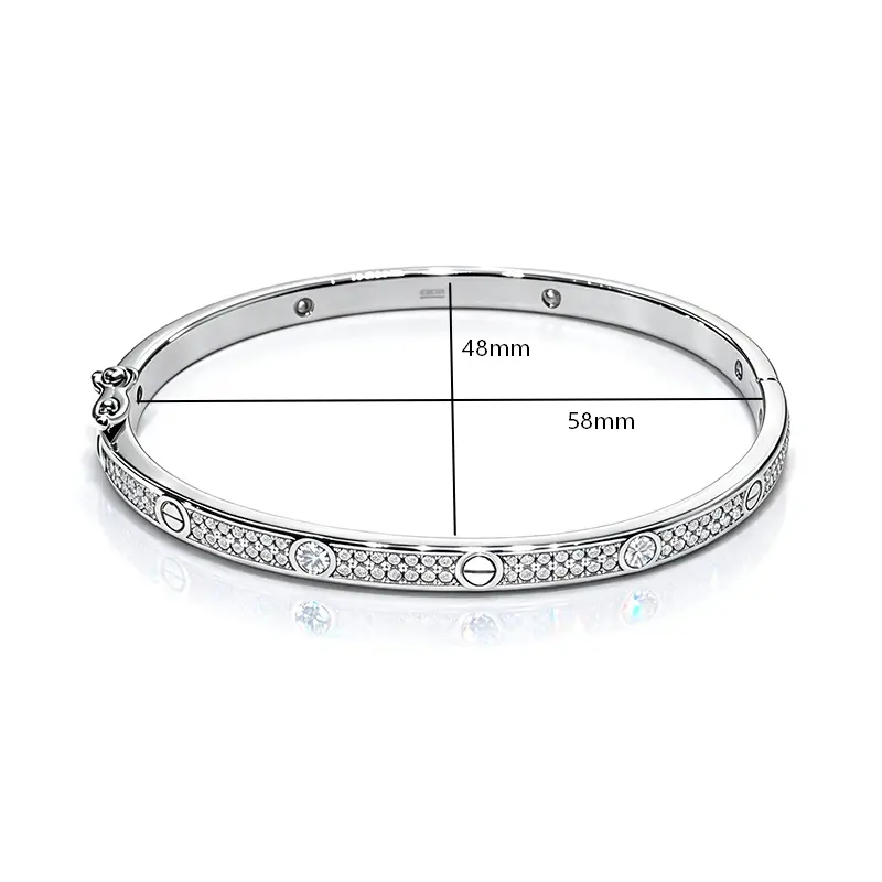 Full Star Moissanite Bangle