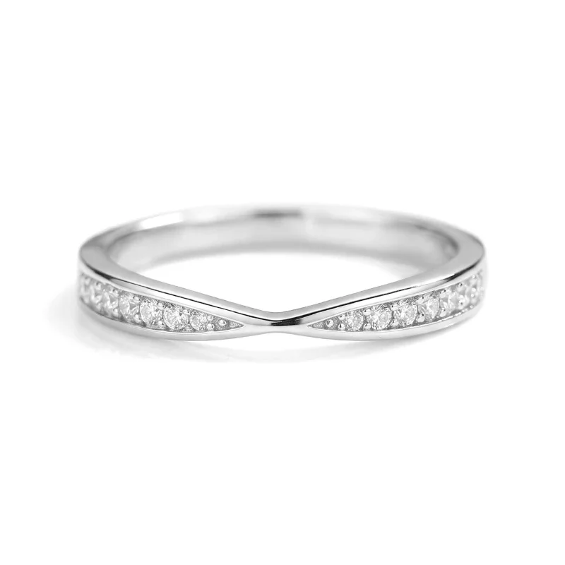 Emory Moissanite Wedding Band
