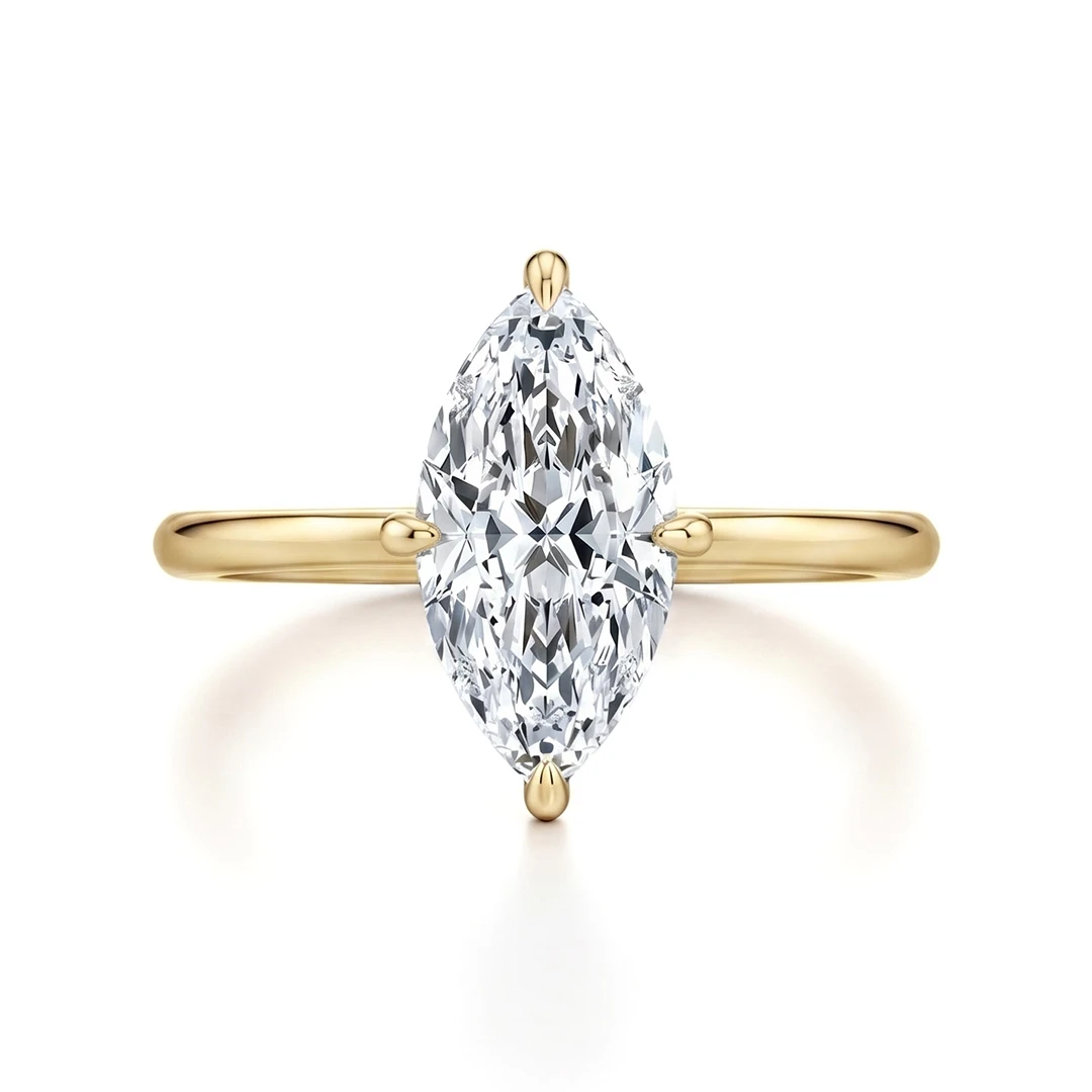 Classic Four-Prong Multi-Shape Moissanite Ring