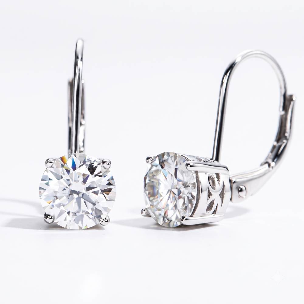 Des Leverback Moissanite Earrings (2.0 ct.tw.)