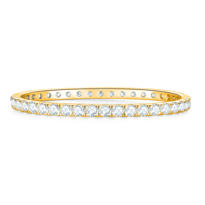 Moissanite Tennis Bangle-VOOGME