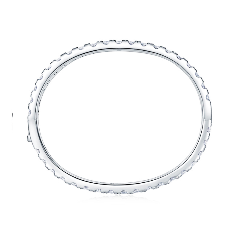 Moissanite Tennis Bangle-VOOGME