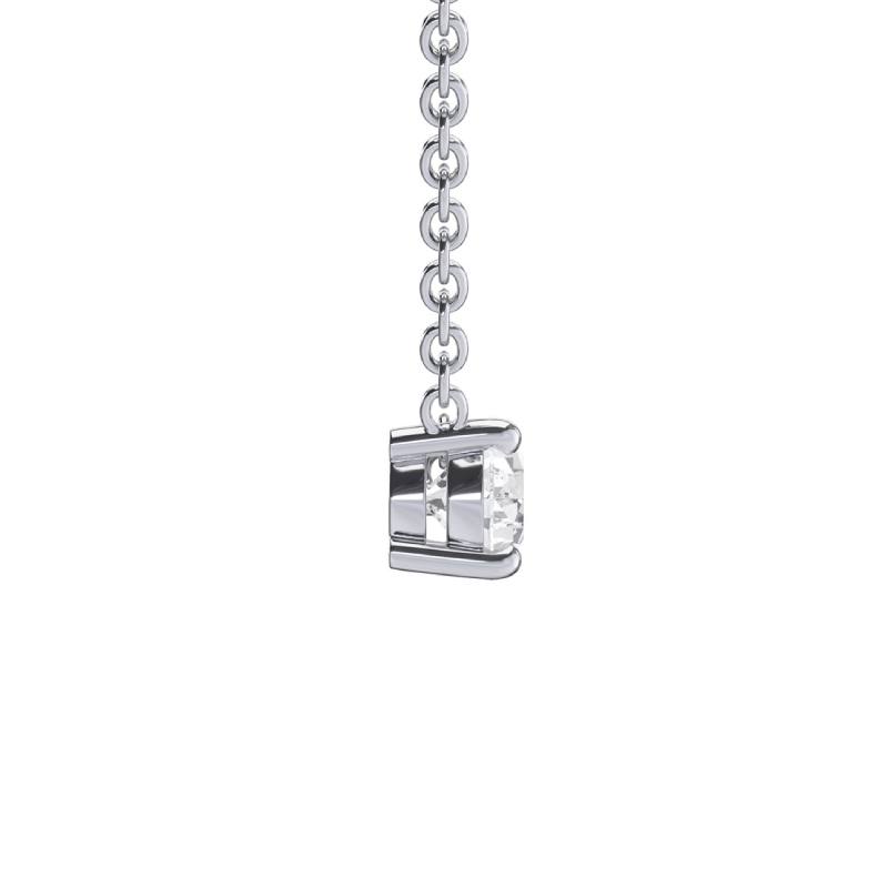East West Pear Cut Moissanite Necklace