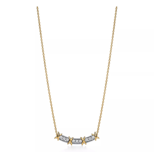 Customized 14k yellow gold necklace