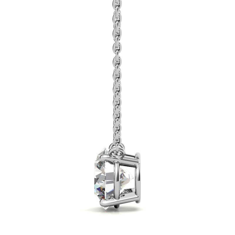 Classic Four-Prong Moissanite Necklace