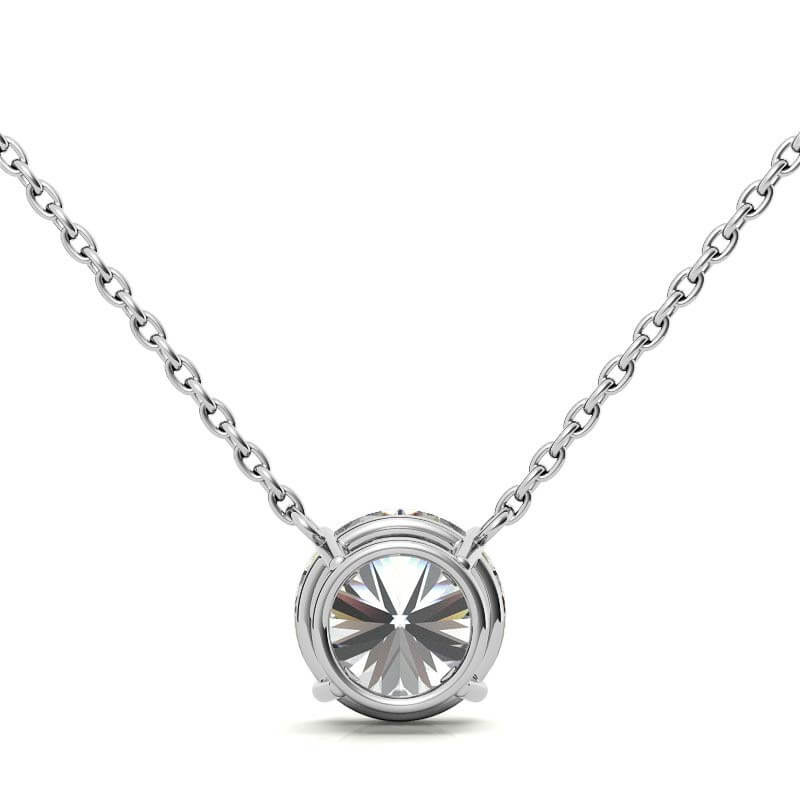 Classic Four-Prong Moissanite Necklace