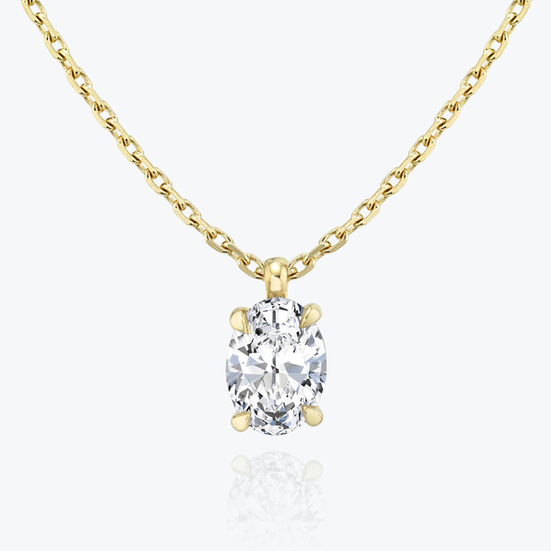 Solitaire Moissanite Pendant-VOOGME