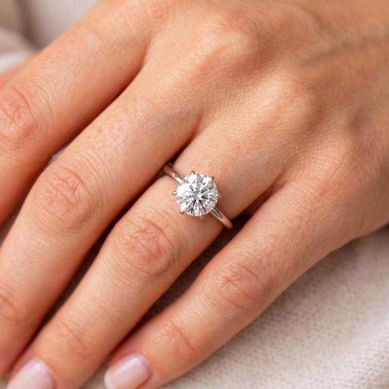 Selection Classic Six-Prong Moissanite Engagement Ring