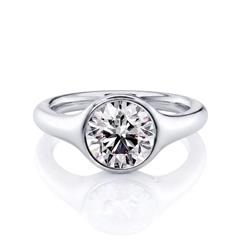 Honora Bezel Moissanite Engagement Ring 2.0ct