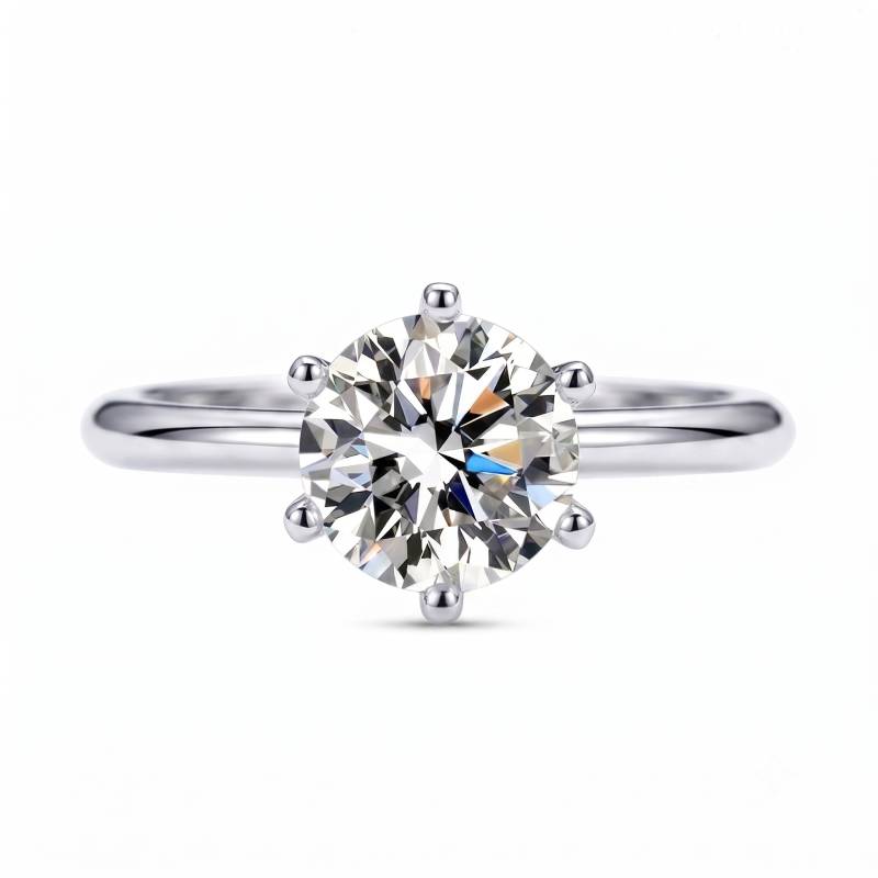 Selection Classic Six-Prong Moissanite Engagement Ring