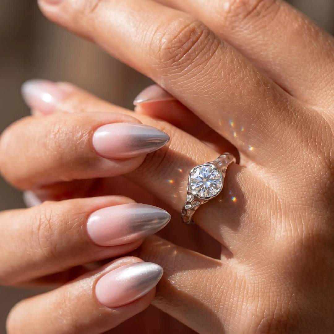 Vintage Old European Cut Moissanite Ring