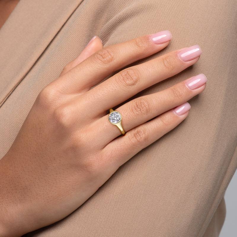 Honora Bezel Moissanite Engagement Ring 2.0ct