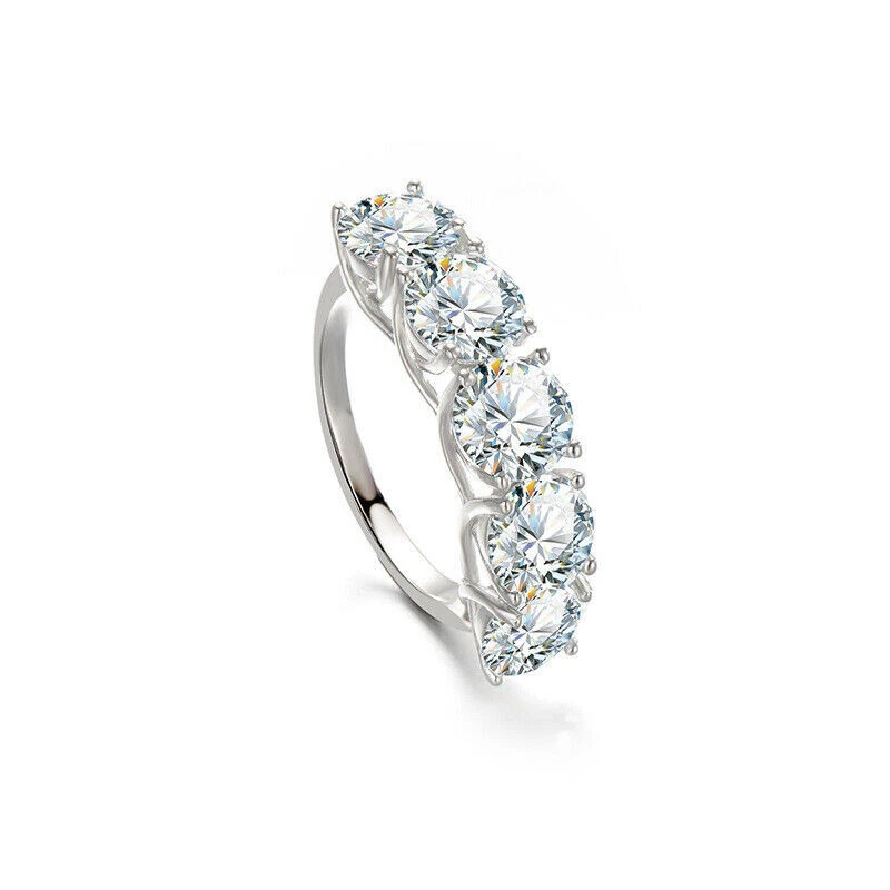 Camille Luxury Five-Stone Moissanite Ring