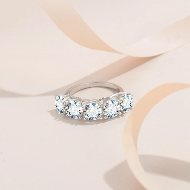 Camille Luxury Five-Stone Moissanite Ring