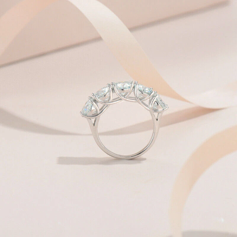 Camille Luxury Five-Stone Moissanite Ring