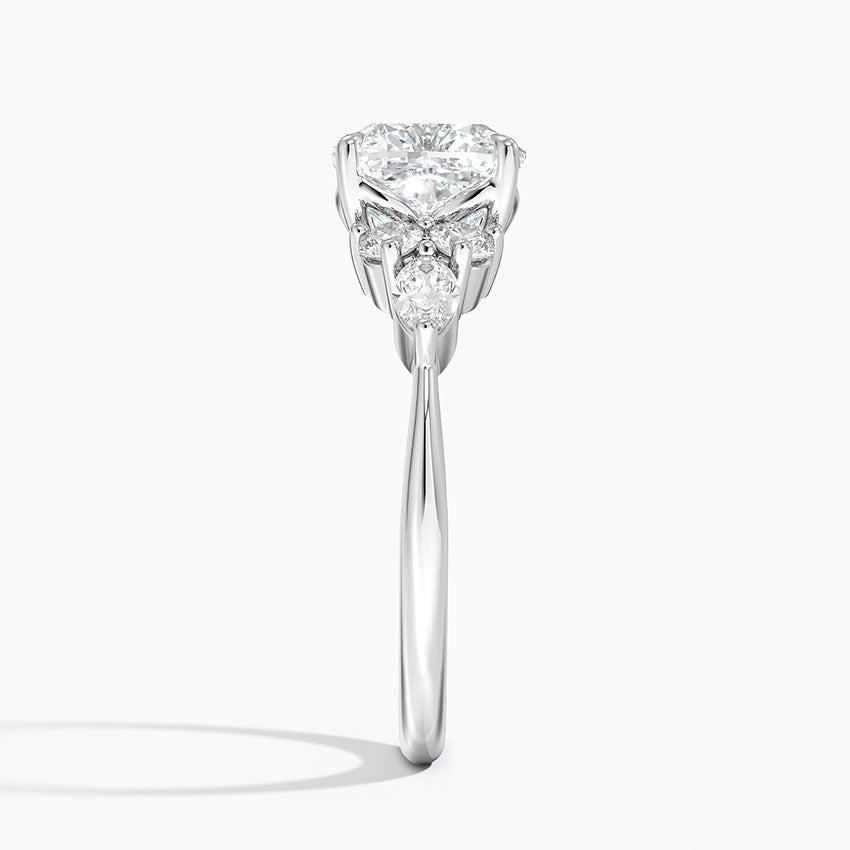 Luceillante Asscher Moissanite Engagement Ring-VOOGME