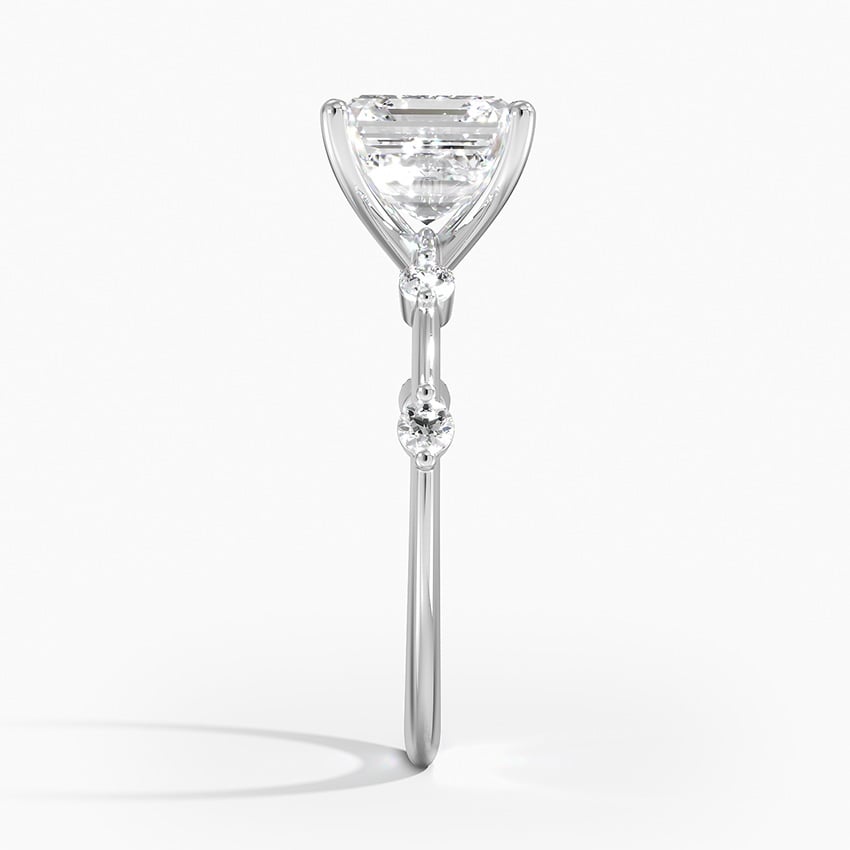 Aime Accent Moissanite Engagement Ring-VOOGME