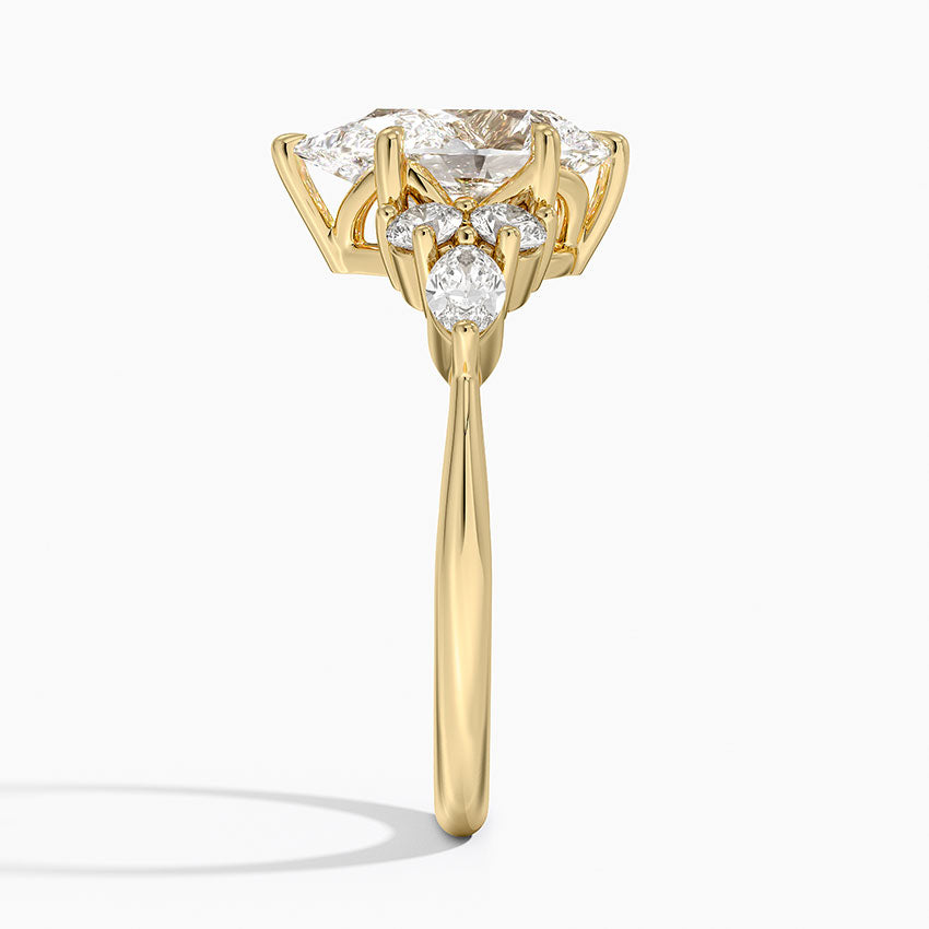 Luceillante Asscher Moissanite Engagement Ring-VOOGME