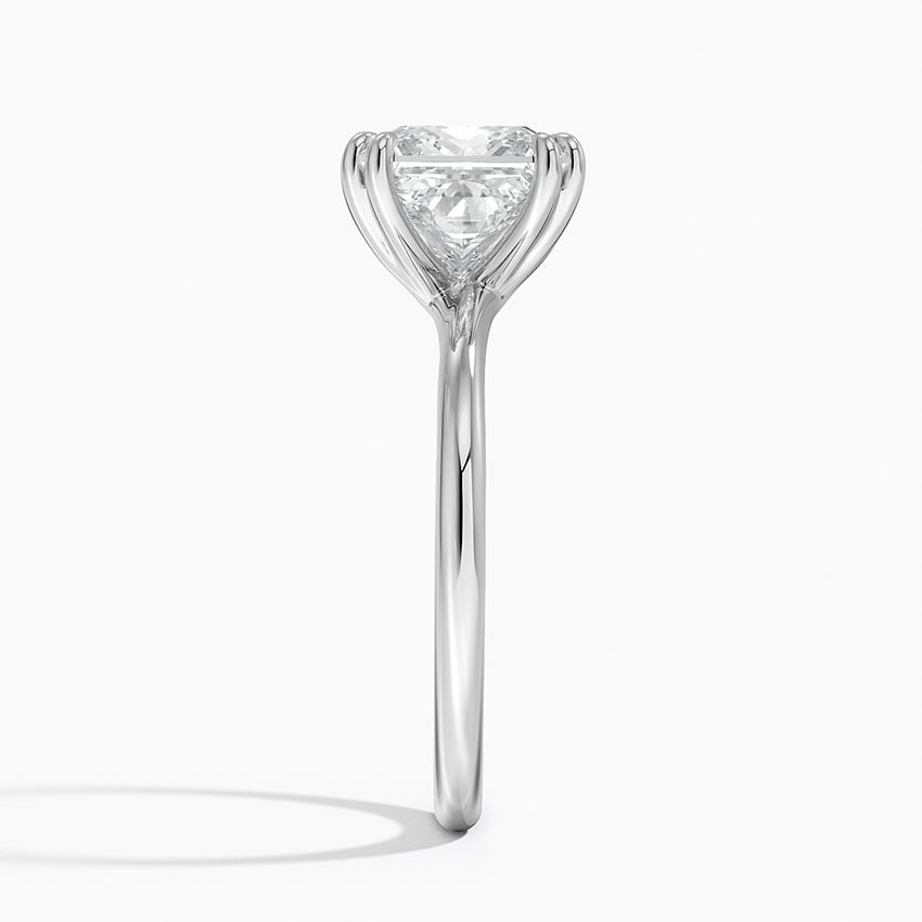 Solitaire Double Claws Moissanite Engagement Ring-VOOGME