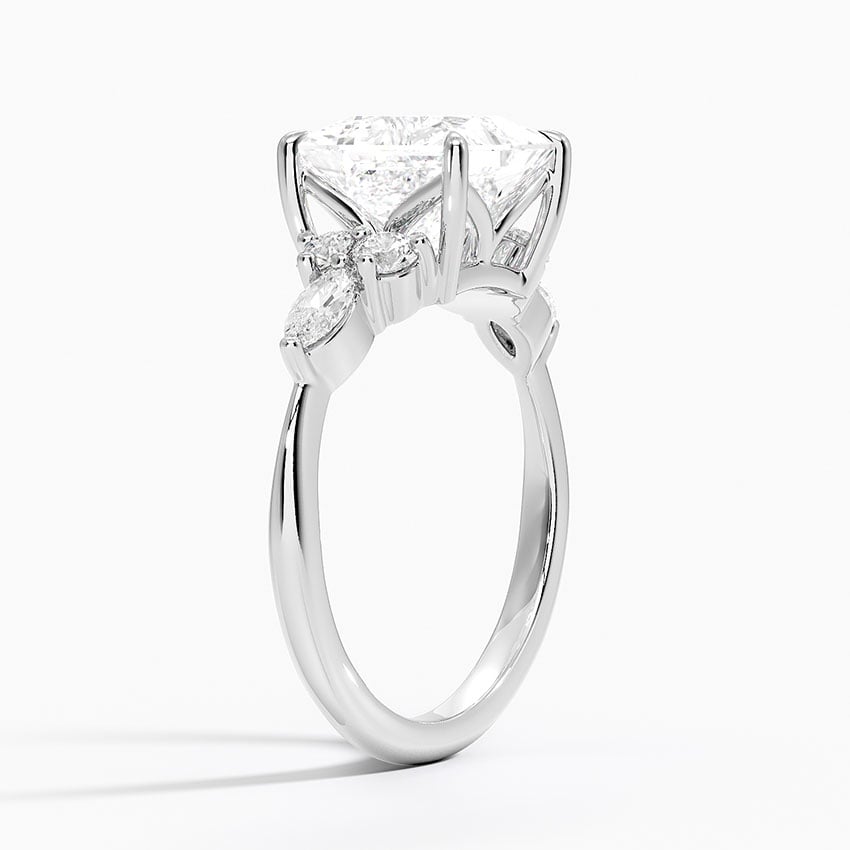Luceillante Asscher Moissanite Engagement Ring-VOOGME
