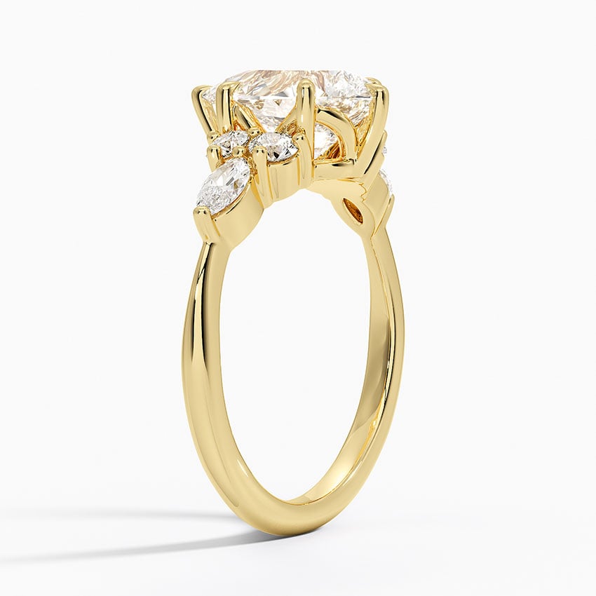 Luceillante Asscher Moissanite Engagement Ring-VOOGME