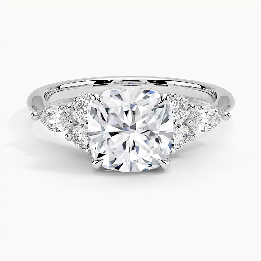 Luceillante Asscher Moissanite Engagement Ring-VOOGME