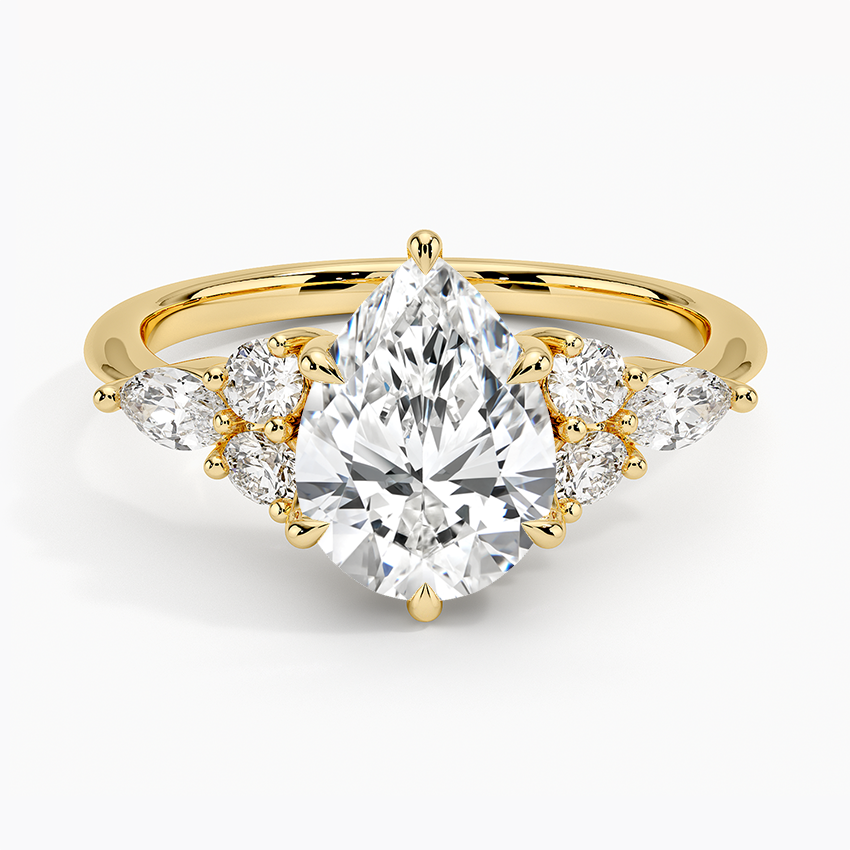 Luceillante Asscher Moissanite Engagement Ring-VOOGME