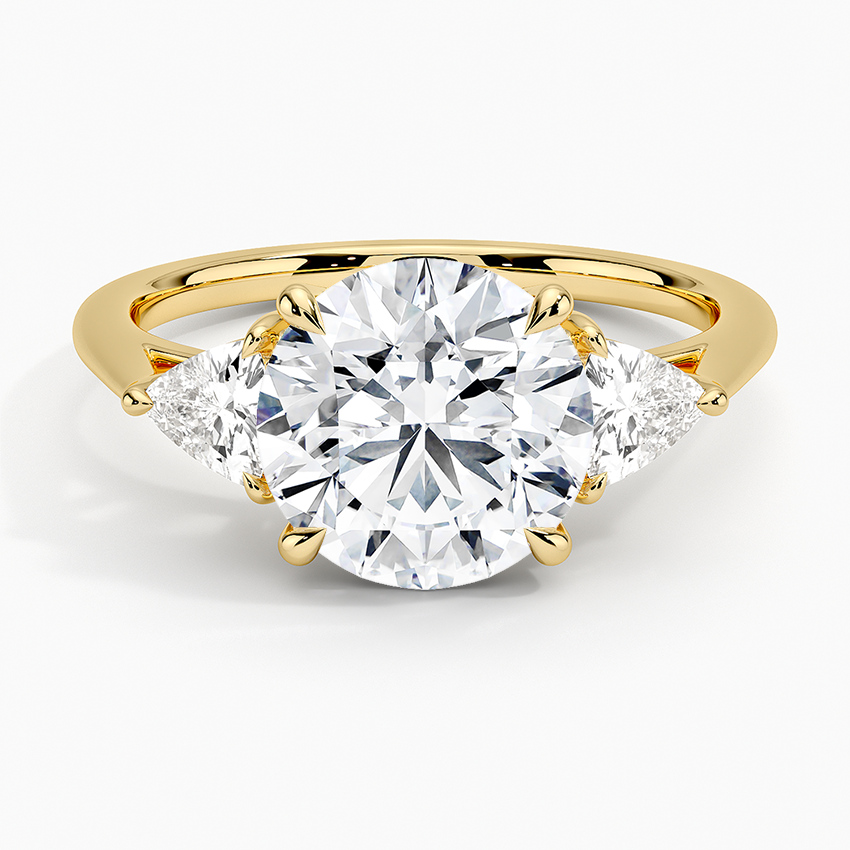 Apphiay Three Stones Moissanite Engagement Ring-VOOGME