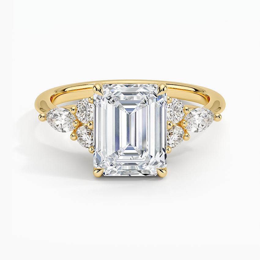 Luceillante Asscher Moissanite Engagement Ring-VOOGME