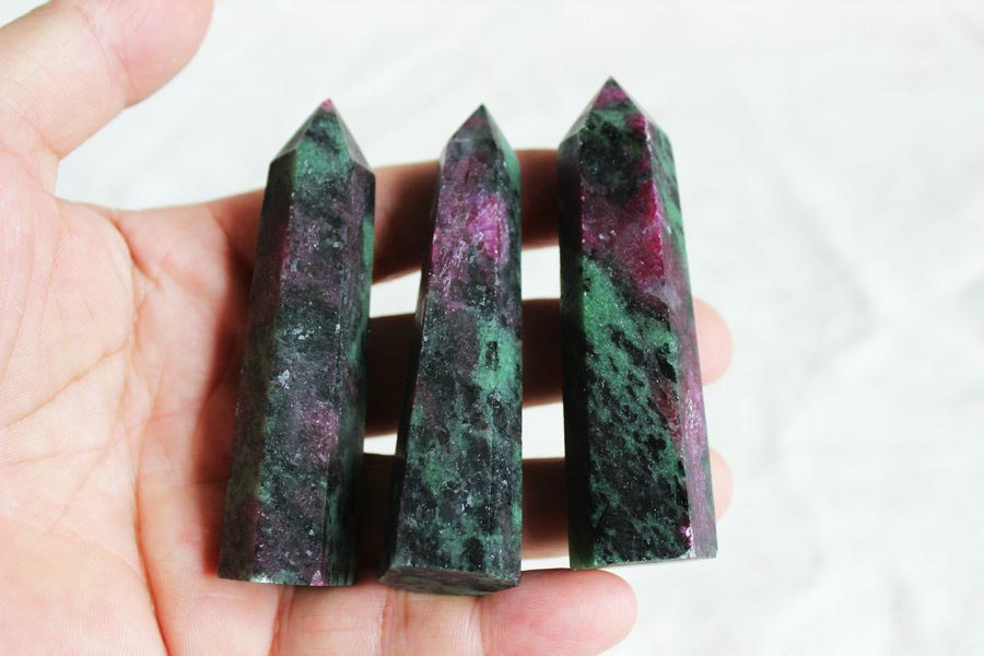Ruby Zoisite Crystal Point