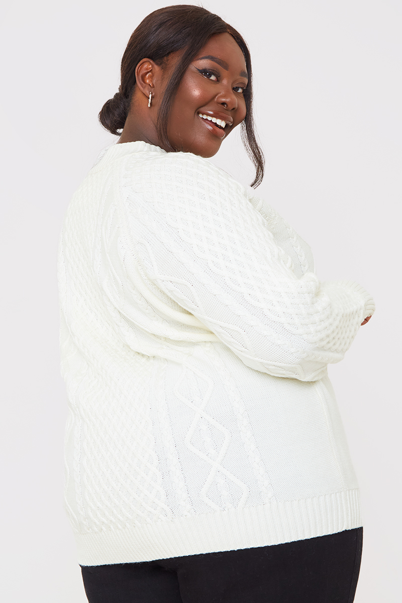 Recycled Cable Knitted Jumper