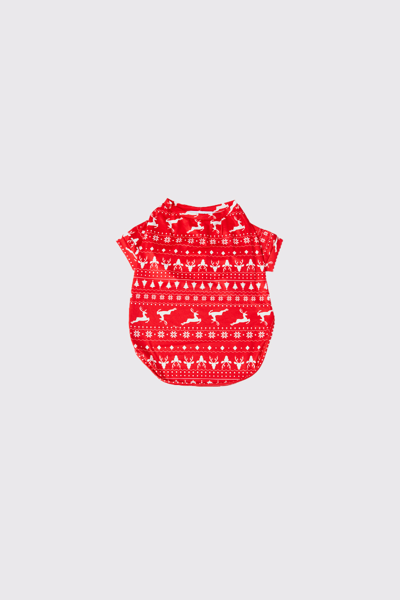 Reindeer Fairisle Dog PJ
