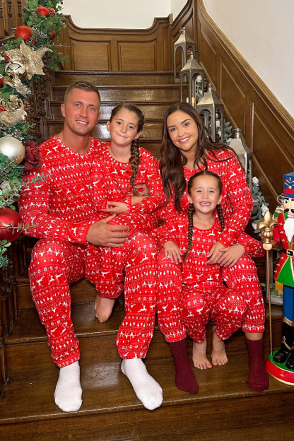 Babies Reindeer Fairisle Matching Family PJ Romper