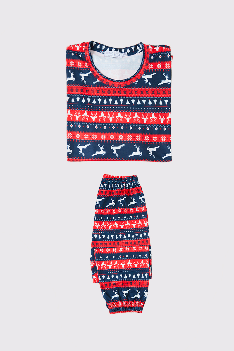 Womens Reindeer Fairisle Matching Family PJ Set
