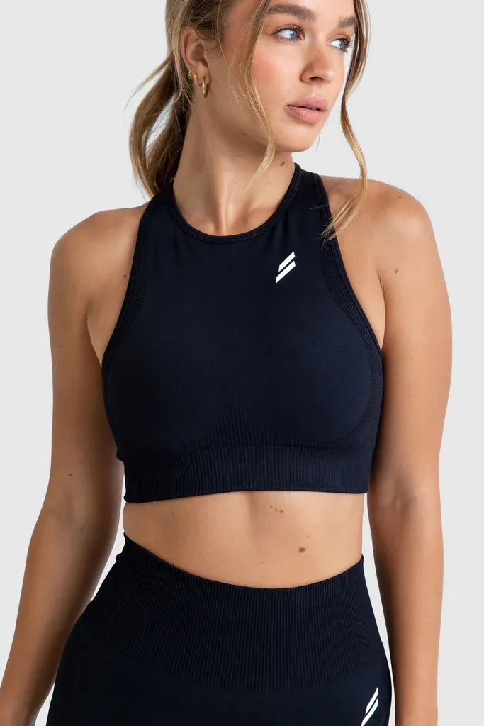 Impact Solid High-Neck Crop 
