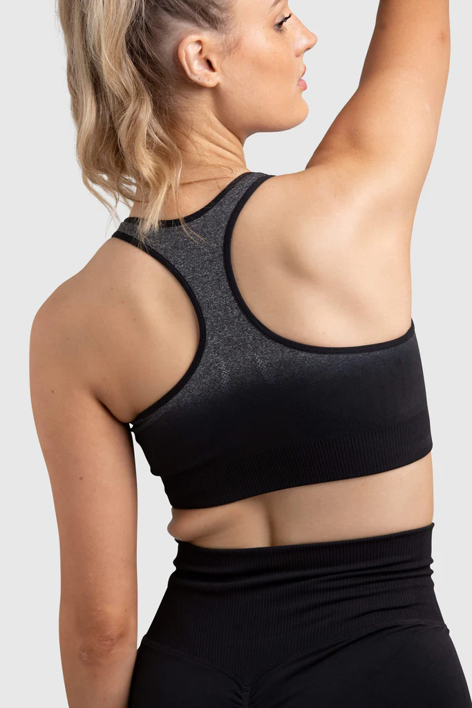 Ombre Seamless Crop - Black