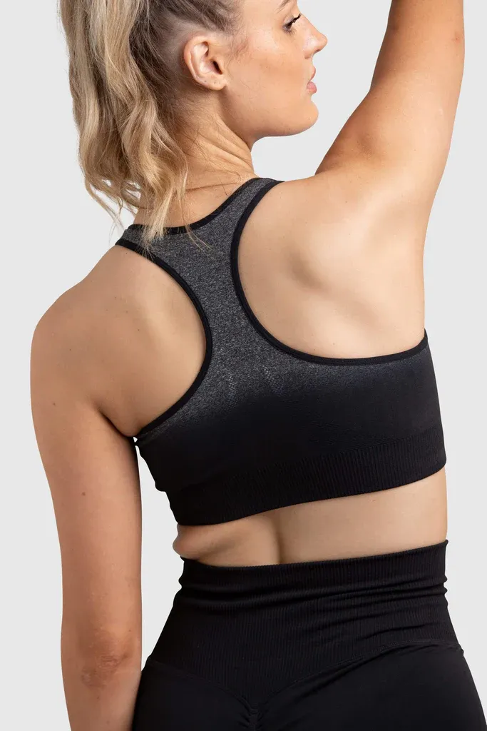 Ombre Seamless Crop - Black
